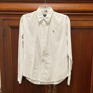 Ralph Lauren Men's Cream Button Down Shirt